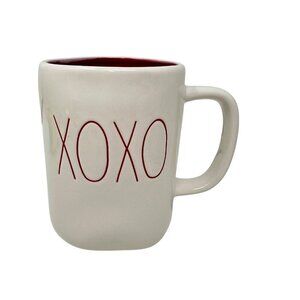 Rae Dunn XOXO Mug Large Coffee Cup Red  Ceramic 16oz Valentines Gift Decor Kiss
